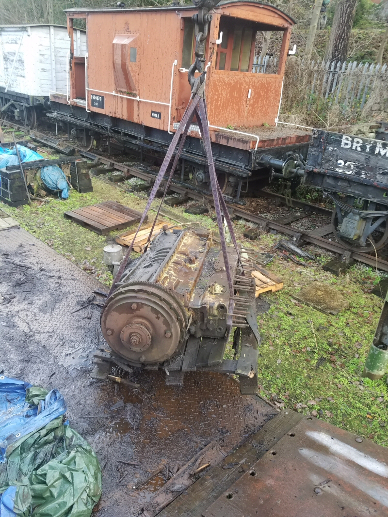 Craning an engine